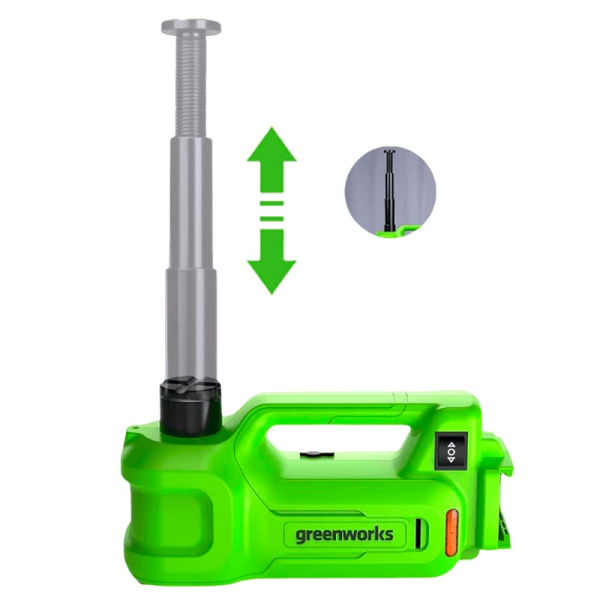 Домкрат гидравлический аккумуляторный Greenworks Арт.3401407, 24V Домкрат гидравлический аккумуляторный Greenworks Арт.3401407, 24V