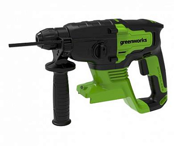 Перфоратор аккумуляторный бесщеточный Greenworks GD24SDS2 2 ДЖ, 24V, без АКБ и ЗУ Перфоратор аккумуляторный бесщеточный Greenworks GD24SDS2 2 ДЖ, 24V, без АКБ и ЗУ
