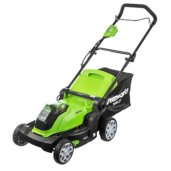Газонокосилка аккумуляторная Greenworks , 40V, G40LM41K6, 40 см, c 1хАКБ 6 А.ч и ЗУ Газонокосилка аккумуляторная Greenworks , 40V, G40LM41K6, 40 см, c 1хАКБ 6 А.ч и ЗУ