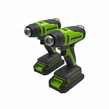 Строительный фен аккумуляторный Greenworks, G24HG, 24V, без АКБ и ЗУ