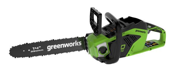 Цепная пила аккумуляторная GreenWorks GD40CS15K4, 40V, 35 см, бесщеточная, до 1,5 КВТ, с АКБ 6АЧ и З Цепная пила аккумуляторная GreenWorks GD40CS15K4, 40V, 35 см, бесщеточная, до 1,5 КВТ, с АКБ 6АЧ и З