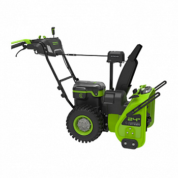 Снегоуборщик аккумуляторный Greenworks GD82ST56, 82V, 61 см, самоходный, бесщеточный, без АКБ и ЗУ Снегоуборщик аккумуляторный Greenworks GD82ST56, 82V, 61 см, самоходный, бесщеточный, без АКБ и ЗУ