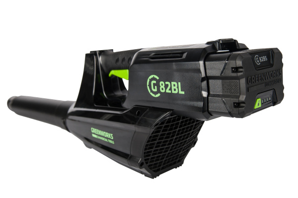 Воздуходув аккумуляторный Greenworks GC82BLK5, 82V, бесщеточный, с 1хАКБ 5 А.ч. и ЗУ Воздуходув аккумуляторный Greenworks GC82BLK5, 82V, бесщеточный, с 1хАКБ 5 А.ч. и ЗУ