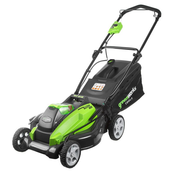 Газонокосилка аккумуляторная Greenworks G40LM45K6, 40V, 45 см, c 1хАКБ 6 А.ч и ЗУ Газонокосилка аккумуляторная Greenworks G40LM45K6, 40V, 45 см, c 1хАКБ 6 А.ч и ЗУ