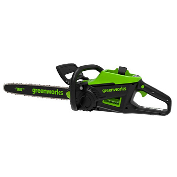 Цепная пила аккумуляторная Greenworks Арт. 2008907UB, 60V, 40 см, бесщеточная, 2500 Вт, с 1хАКБ 4 Ач