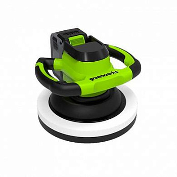 Полировальная машина аккумуляторная Greenworks G24BU10, 24 В, без АКБ и ЗУ