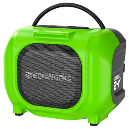 Беспроводная акустическая система аккумуляторная Greenworks Арт.3503107, 24V/220V, без АКБ и ЗУ