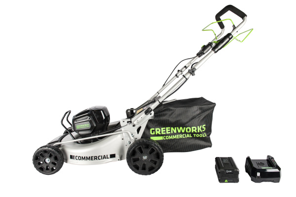 Газонокосилка самоходная, аккумуляторная Greenworks GC82LM51SPK5, 82V, 51 см, бесщеточная, без АКБ и Газонокосилка самоходная, аккумуляторная Greenworks GC82LM51SPK5, 82V, 51 см, бесщеточная, без АКБ и