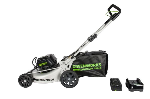 Газонокосилка аккумуляторная Greenworks GC82LM51K5, 82V, 51 см, бесщеточная, с 1хАКБ 5 А.ч. и ЗУ Газонокосилка аккумуляторная Greenworks GC82LM51K5, 82V, 51 см, бесщеточная, с 1хАКБ 5 А.ч. и ЗУ