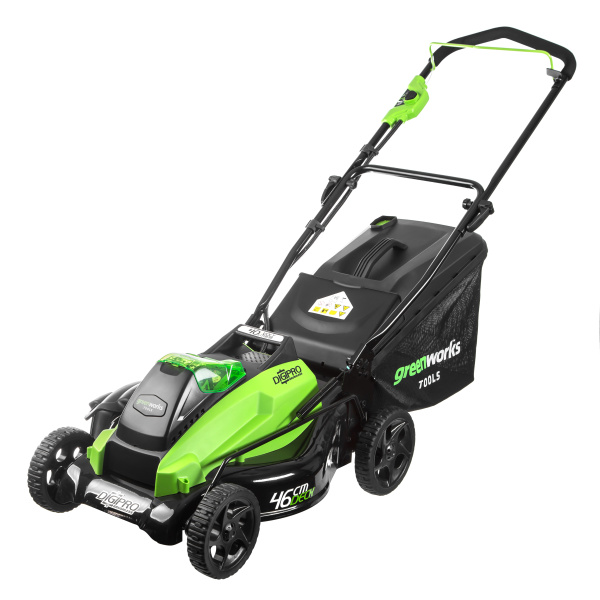Газонокосилка аккумуляторная Greenworks GD40LM45K6, 40V, 45 см, бесщеточная, c 1хАКБ 6 А.ч и ЗУ Газонокосилка аккумуляторная Greenworks GD40LM45K6, 40V, 45 см, бесщеточная, c 1хАКБ 6 А.ч и ЗУ