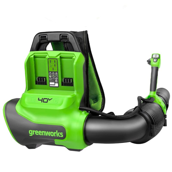 Ранцевая воздуходувка аккумуляторная Greenworks Арт. 2408107, 40V, бесщеточная, без АКБ и ЗУ