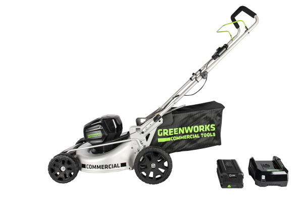 Газонокосилка аккумуляторная Greenworks GC82LM46K5, 82V, 46 см, бесщеточная, с 1хАКБ 5 А.ч. и ЗУ Газонокосилка аккумуляторная Greenworks GC82LM46K5, 82V, 46 см, бесщеточная, с 1хАКБ 5 А.ч. и ЗУ