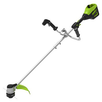 Триммер аккумуляторный Greenworks GD60BCB, 60V, 40 см, бесщеточный с велосипедной ручкой, без АКБ и Триммер аккумуляторный Greenworks GD60BCB, 60V, 40 см, бесщеточный с велосипедной ручкой, без АКБ и